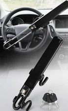 Heavy Duty Car Steering Wheel Lock Anti-Theft Security Device Universal + 2 Keys