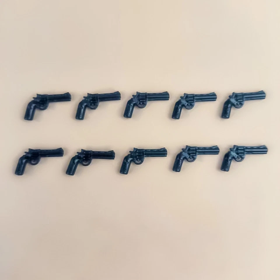 Mega Bloks Halo Lot of 10Pcs UNSC Magnum Pistol Gun Metallic Black Accessory  - Image 2 of 2