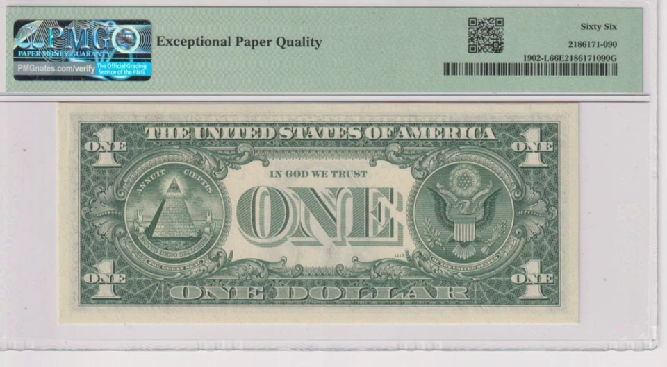 Fr 1902-L 1963B $ FRN L73361890G PMG 66EPQ SAN FRANCISCO BARR 1963-B - Image 2 of 2