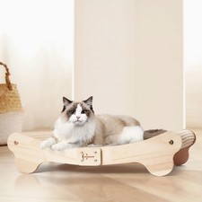 Cat Scratcher Bed for Indoor - 2-in-1 Sisal Scratching Post  Hammock with Ea...
