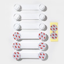 Appason Child Safety Cabinet Locks   6-Pack Double Button Drawer Latches, Eas...