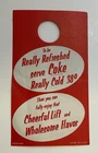 VTG Coca-Cola Paper Bottle Topper DBL Side Litho Advertise King Size NEW Unused