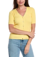 T Tahari V-Neck Cardigan Women's