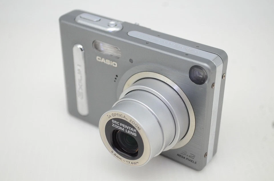 CASIO EXILIM EX-Z3 3.2MP Compact Digital Camera Silver w/ Case #251128a - Image 2 of 4