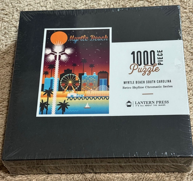 1000 Piece Myrtle Beach Retro Skyline Puzzle New In Sealed Box 18" x 28"