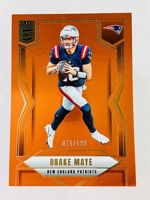 2025 Panini Donruss Elite Drake Maye Orange #/199 Patriots