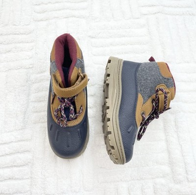 Carters Multi Color Felt Lace Up Work Boots Boys Size 12
