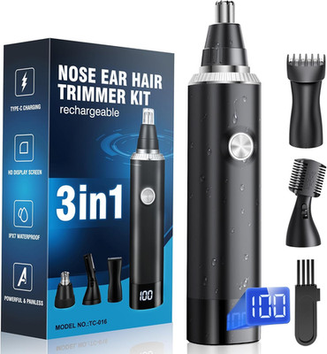 Nose Hair Trimmer for Men, 3-in-1 Professional Painless USB-C Rechargeable Eyebr