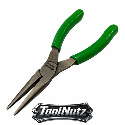 #ad Snap on Tools NEW 95ACFG 6quot; GREEN Soft Grip Rounded Jaw Needle Nose Pliers USA $55.96