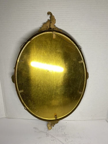 Vintage Convex Glass Metal Wall Hanging Frame Virgin Mary - Picture 12 of 14