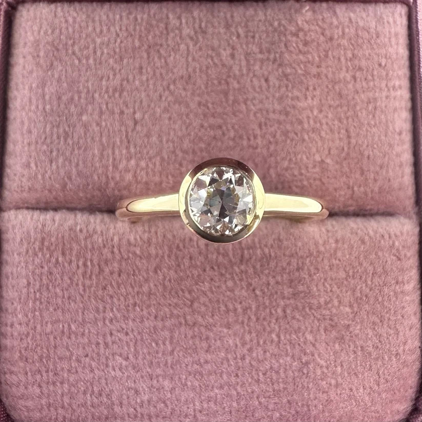 IGI 1.25 Ct Round Cut F/VS2 Lab Grown CVD Diamond Solitaire Ring