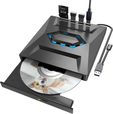 External CD DVD Drive USB 3.0 Writer Burner Player for PC Laptop Windows 11 10