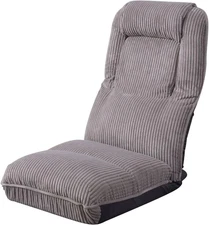Palettelife Multiple Use High Back Floor Chair, Gray, Corduroy, Head and Lumber 