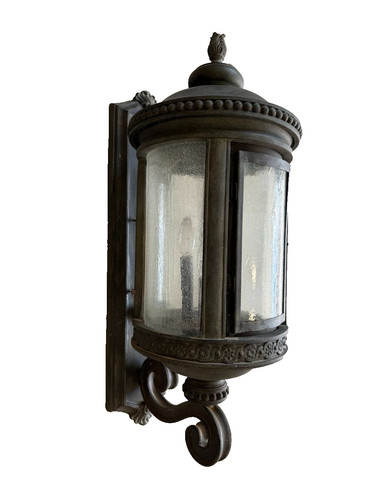 Carriage House 3 Light Outdoor 34" Wall Lantern Sconce Early American Style