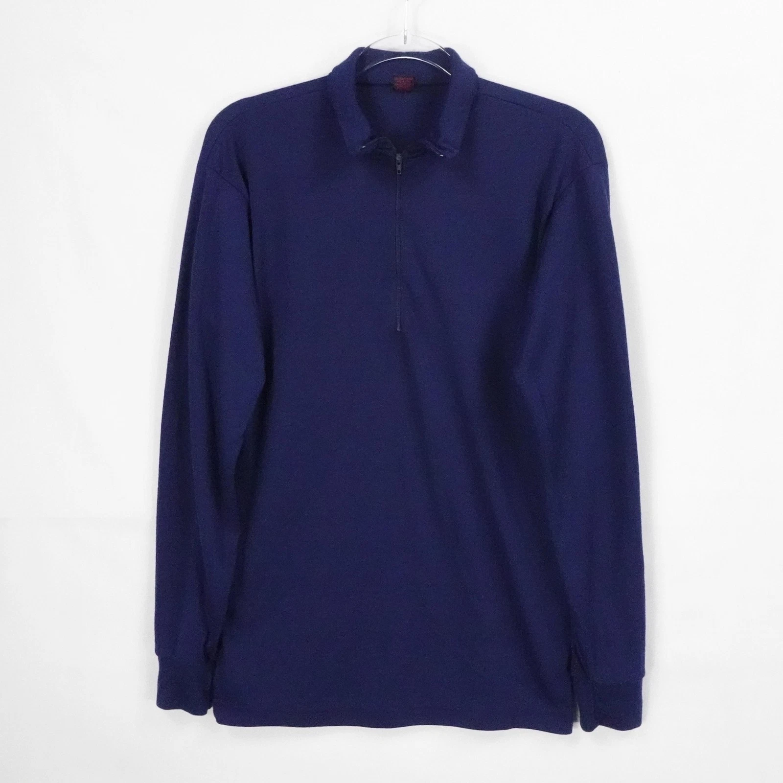 Vintage Patagonia Shirt Men Medium Blue Capilene Half Zip Outdoor Base Layer USA