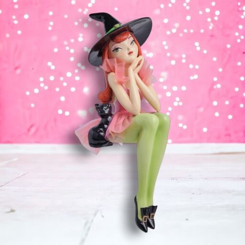 PREORDINE 23" Scaffale Seduto Mod Strega Decorazione Halloween *SPEDIZIONI 2/2026* NUOVO 2025 - Foto 1 di 1