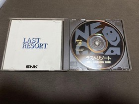 Neo Geo CD Last Resort game, used, case scratches, tested for play