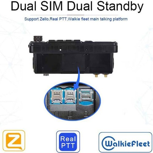 Inrico TM-7 Plus 4G LTE Samochodowe radio mobilne Sieć Amatorskie Walkie Talkie Android - Zdjęcie 2 z 21