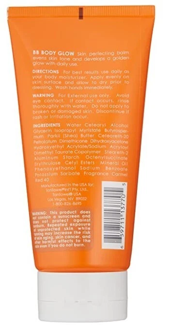 Желтовато-коричневый полотенце BB тела зарево автозагар тела совершенствование крем, 5,7 унций новый/свежий - Изображение 2 из 3