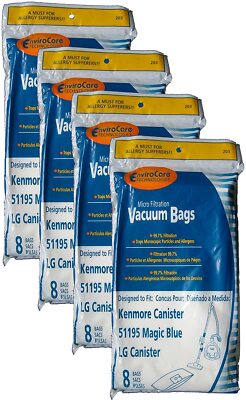 Fits For EnviroCare Type M Sears 51195 Magic Blue Lg Vacuum 32 Bags