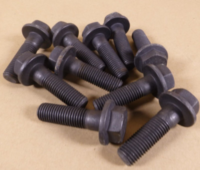 (10 PACK) M20x2.5x70MM 10.9 Grade Metric Flange Hex Bolt Black
