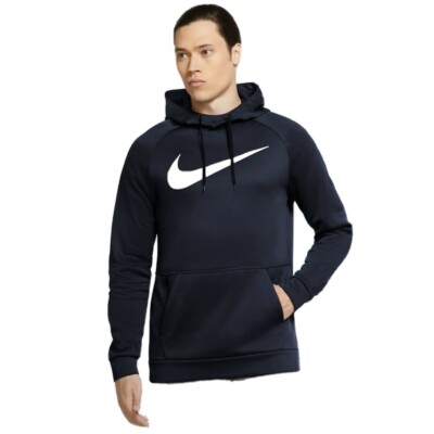 nike therma hoodie obsidian