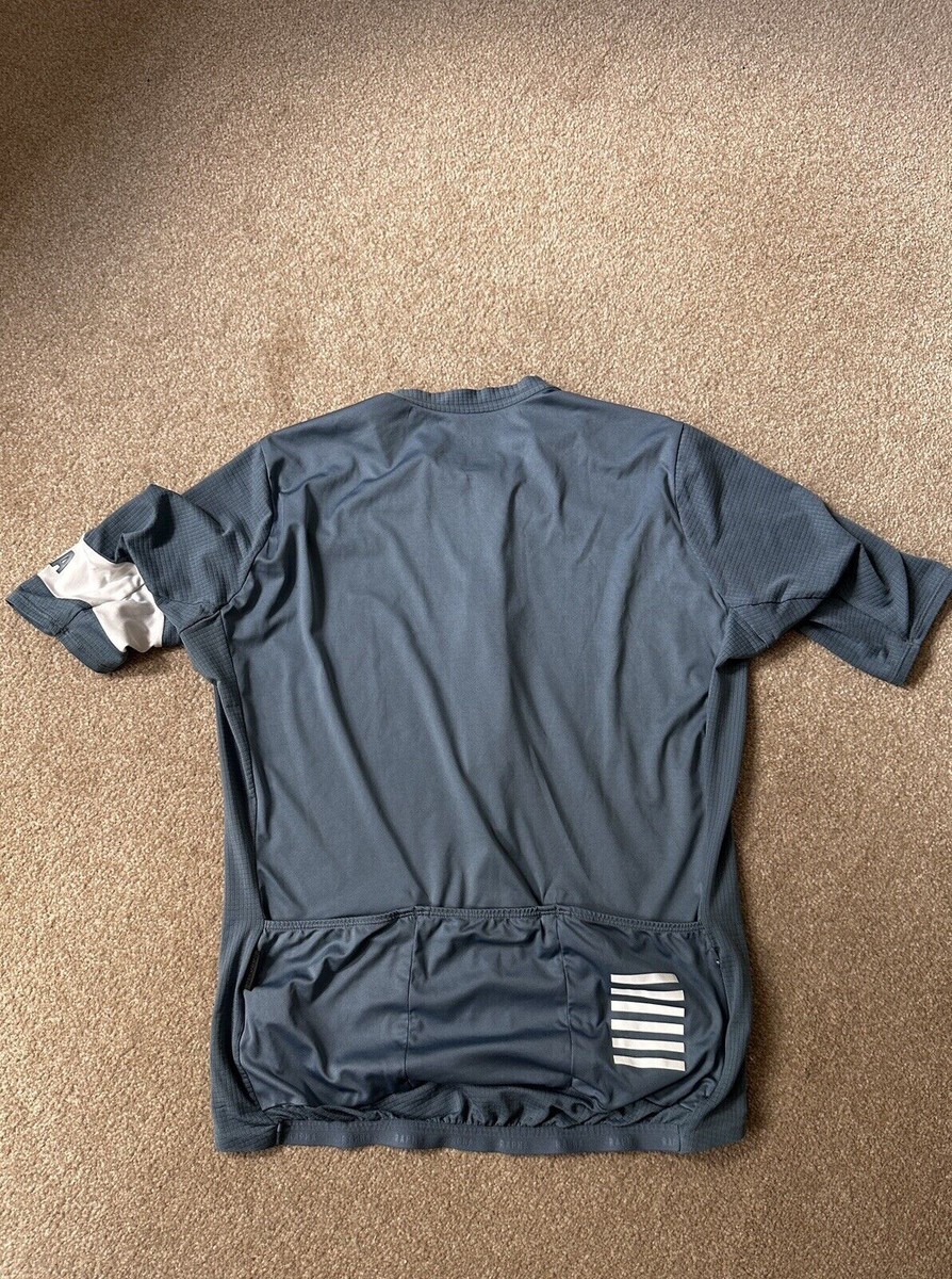 USED GRAY BLUE RAPHA PRO TEAM SUMMER FLYWEIGHT SHORT SLEEVE