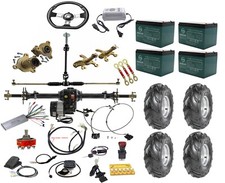 ATV Go Kart 30"/34"/40" Rear Differential Axle Kit 48V 1000W Motor Controller