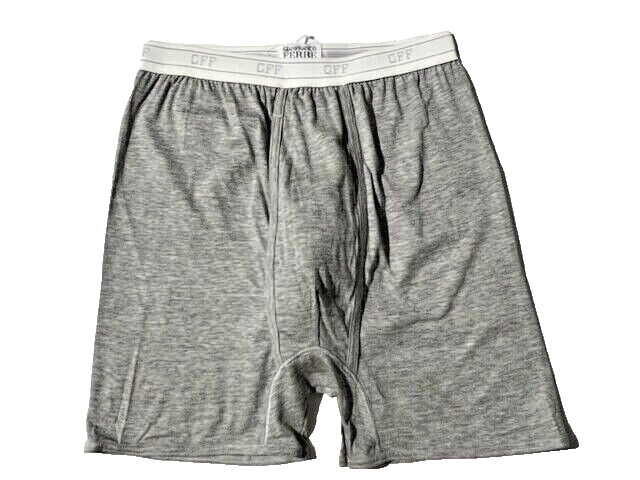 Rare New GIANFRANCO FERRE Men Grey Cotton Boxer Brief Underwear Italy sz S #18