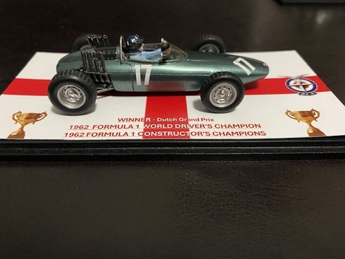 1/43 Spark 1962 F1 WORLD CHAMPION - Graham Hill #17 BRM P57 WINNER 1962 Dutch GP - Picture 4 of 7