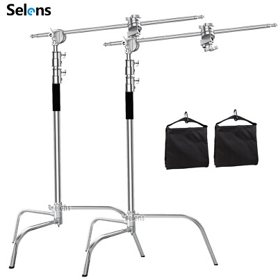 Heavy Duty C Stand Stainless Steel Tripod With Boom Arm | INDIA - View #5