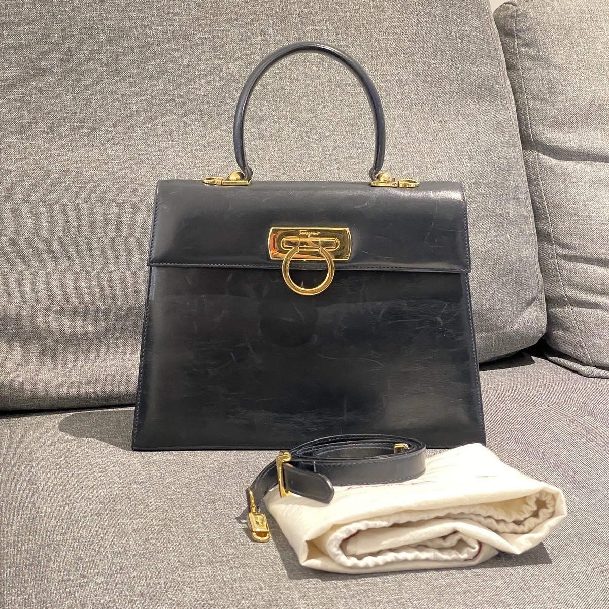 Ferragamo top handle shop bag