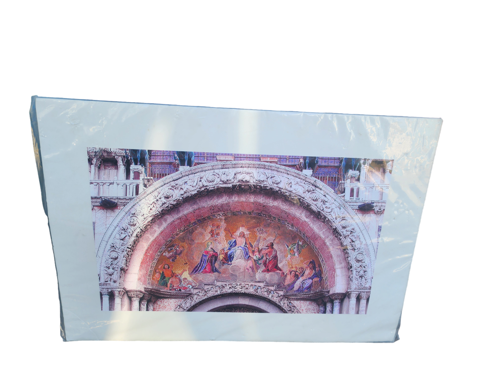 Vintage Matted 14x10 Art Print The Last Judgement Venice San Marco