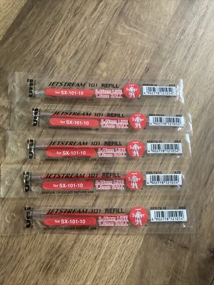 Uni-Ball Jetstream 101 glatteste Kugelschreibermine 1,0 mm rot, SXR-72-10, PKT 5