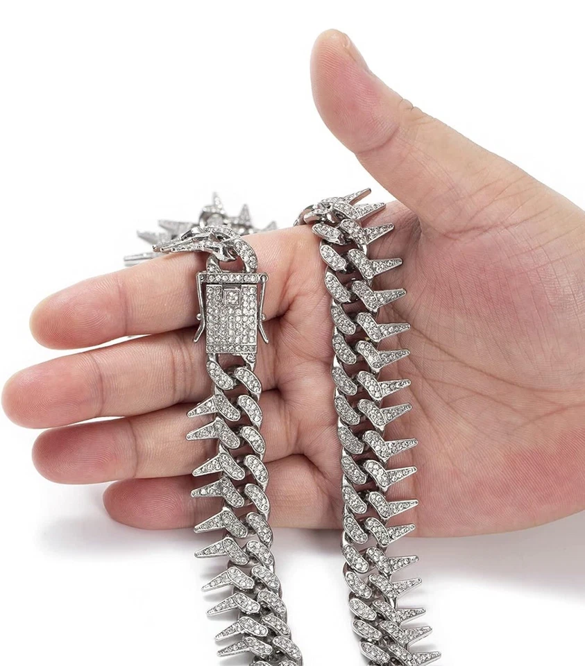 Espinas de cadena Iced Out para hombre | Iced Out Luxury Foto 3 de 4