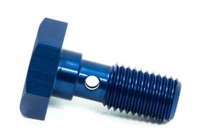 9/16" - 24UNF Hohlschraube Aluminium Blau Eloxiert | BAT Motorsport GmbH