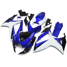 Blue White Fairings Kit For 2006 2007 Suzuki GSXR600 GSXR750 Plastic Body Kit