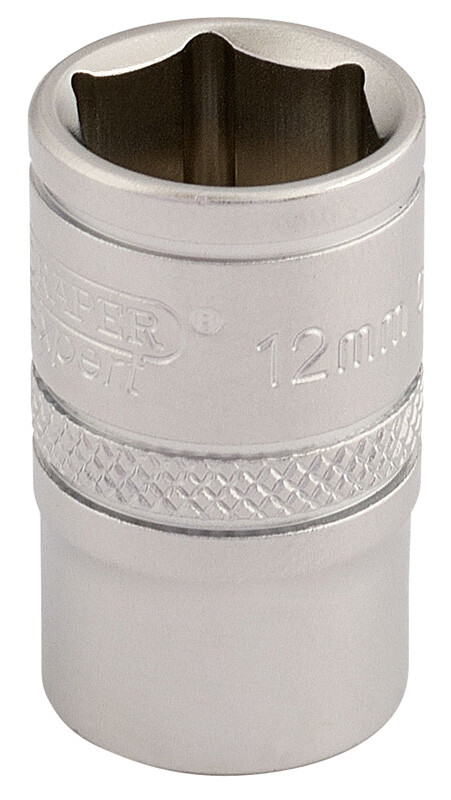 Draper Expert 3/8"" Square Drive 6 Point Metric Socket (12mm) 16537