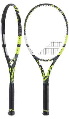 Babolat Pure Aero 2023 Tennis Racquet - Grey/Yellow/White