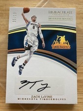 2016-17 Immaculate Coll.  Zach Lavine Auto Gold MODERN MARKS SSP #05/10 