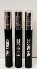 3 pk YSL THE SHOCK MASCARA VOLUME EFFECT 0.28 fl oz # 3 ROUGH BURGUNDY