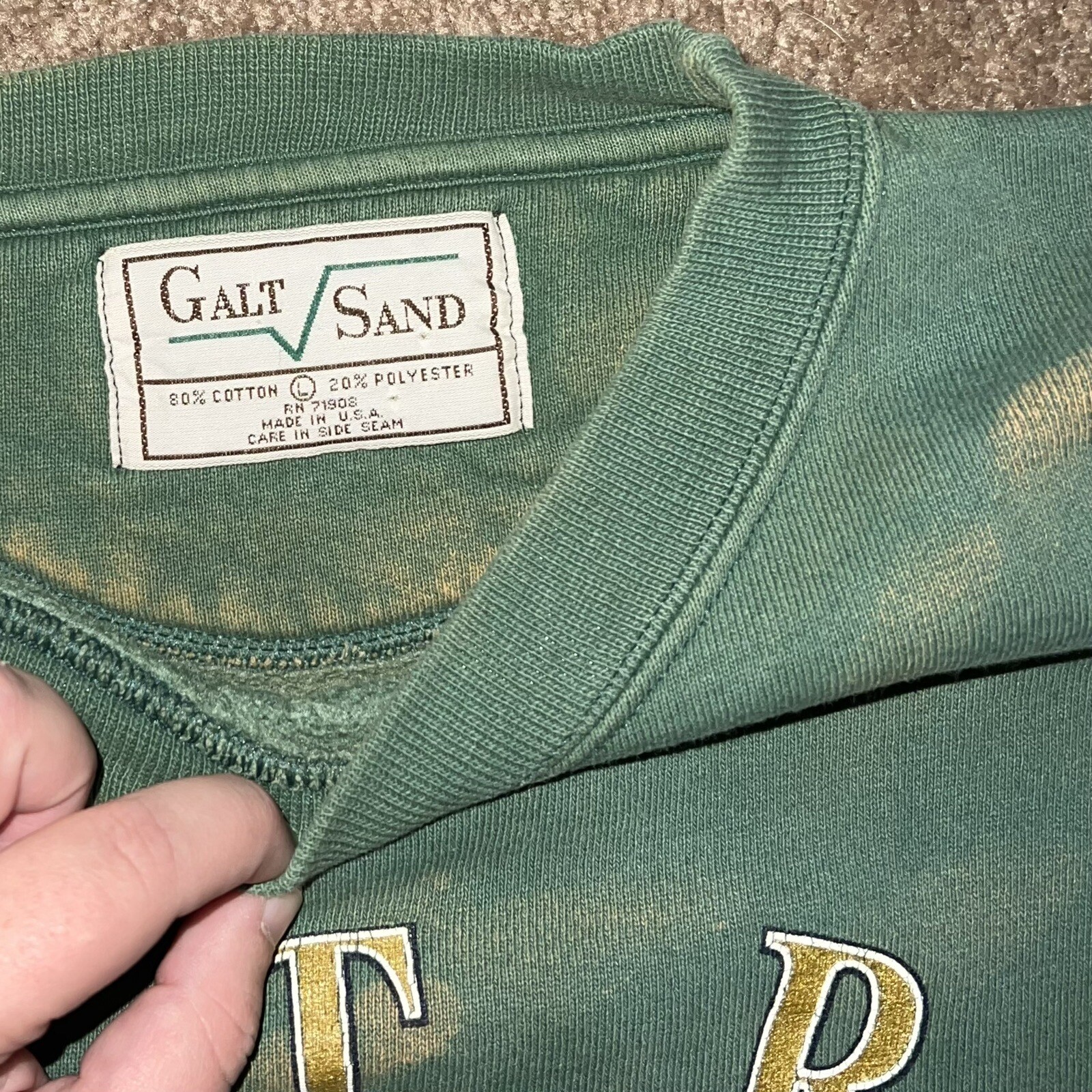 Vtg 90s Notre Dame University Fighting Irish Four Horsemen Sweatshirt