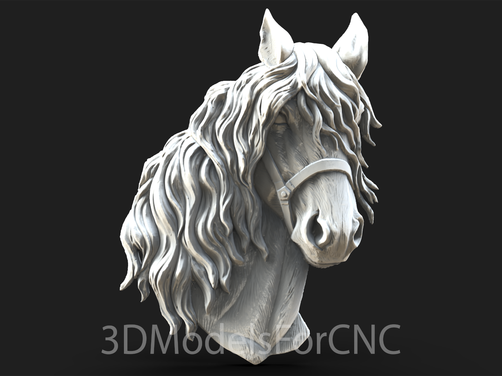 3D Model STL File for CNC Router Laser &amp; 3D Printer Horse Head 4 Pack |  eBay