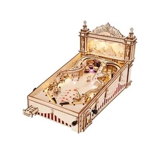 Rowood Wooden Puzzles 3D Pinball Machine Mechanical Model Wooden 3D Puzzles f...