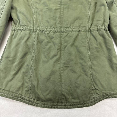 Tommy Hilfiger Military Jacke Damen M olivgrün Cargo Utility Barn Chore Y2K - Bild 8 von 14