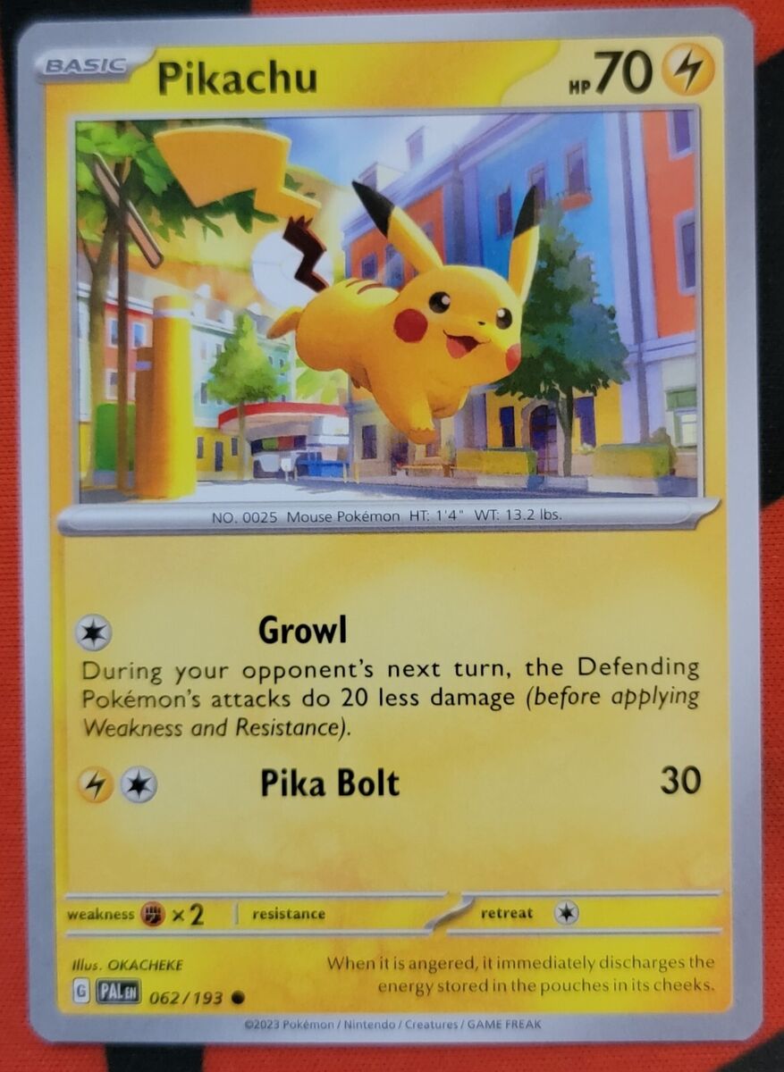 Pikachu 062/193 NM / M - Paldea Evolved Scarlet Violet Pokemon Card