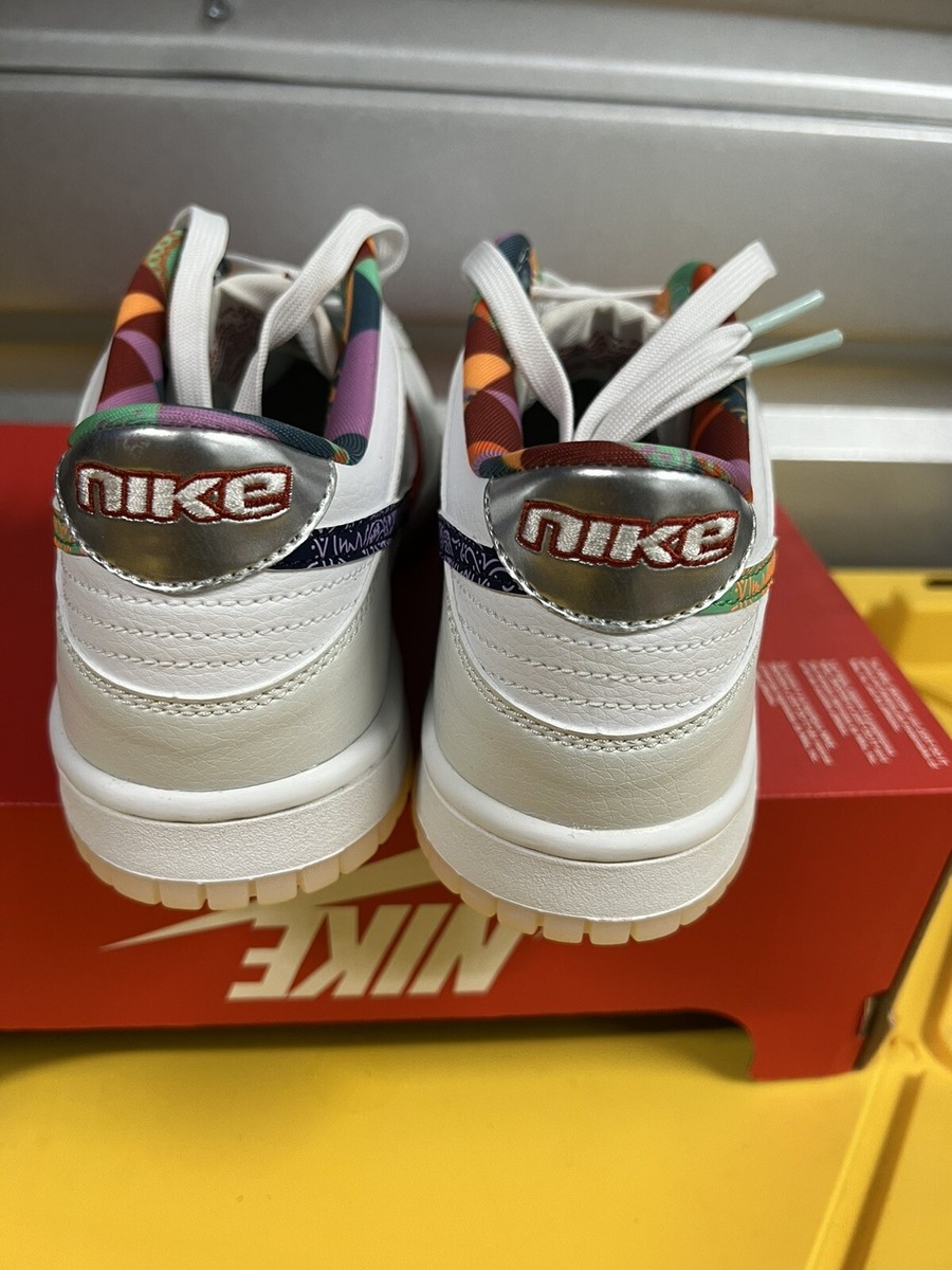 Nike Dunk low GS Multi-Color Paisley Fn8913-141 GS Size 5.5Y