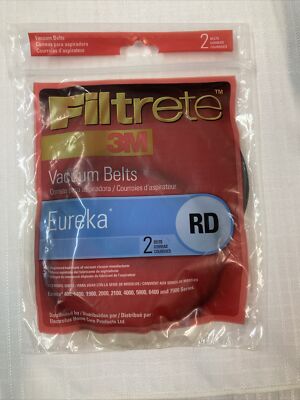 Filtrete 3M Vacuum Belts ~ Eureka RD ~ 2 Pack 67100 ~ NEW