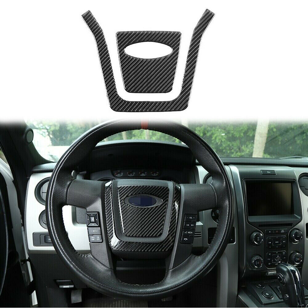 Moldura Decorativa Para Volante De Ford F150 (2009-2014) – CheroCar, Color Plateado, 1 Pieza