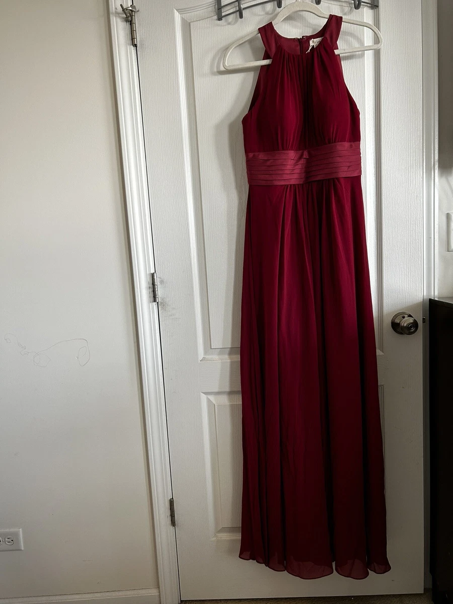ebay burgundy bridesmaid dresses Oleg Cassini, Burgundy Bridesmaid Dress, Size 2